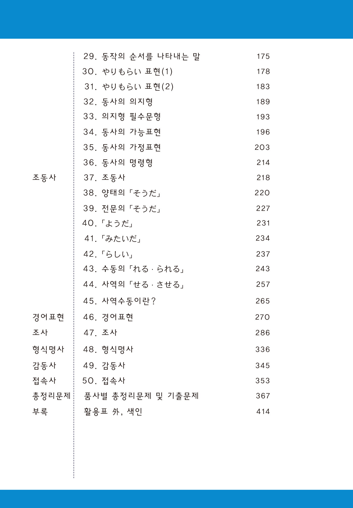 핵심 일본어 문법 50항목(개정2판)