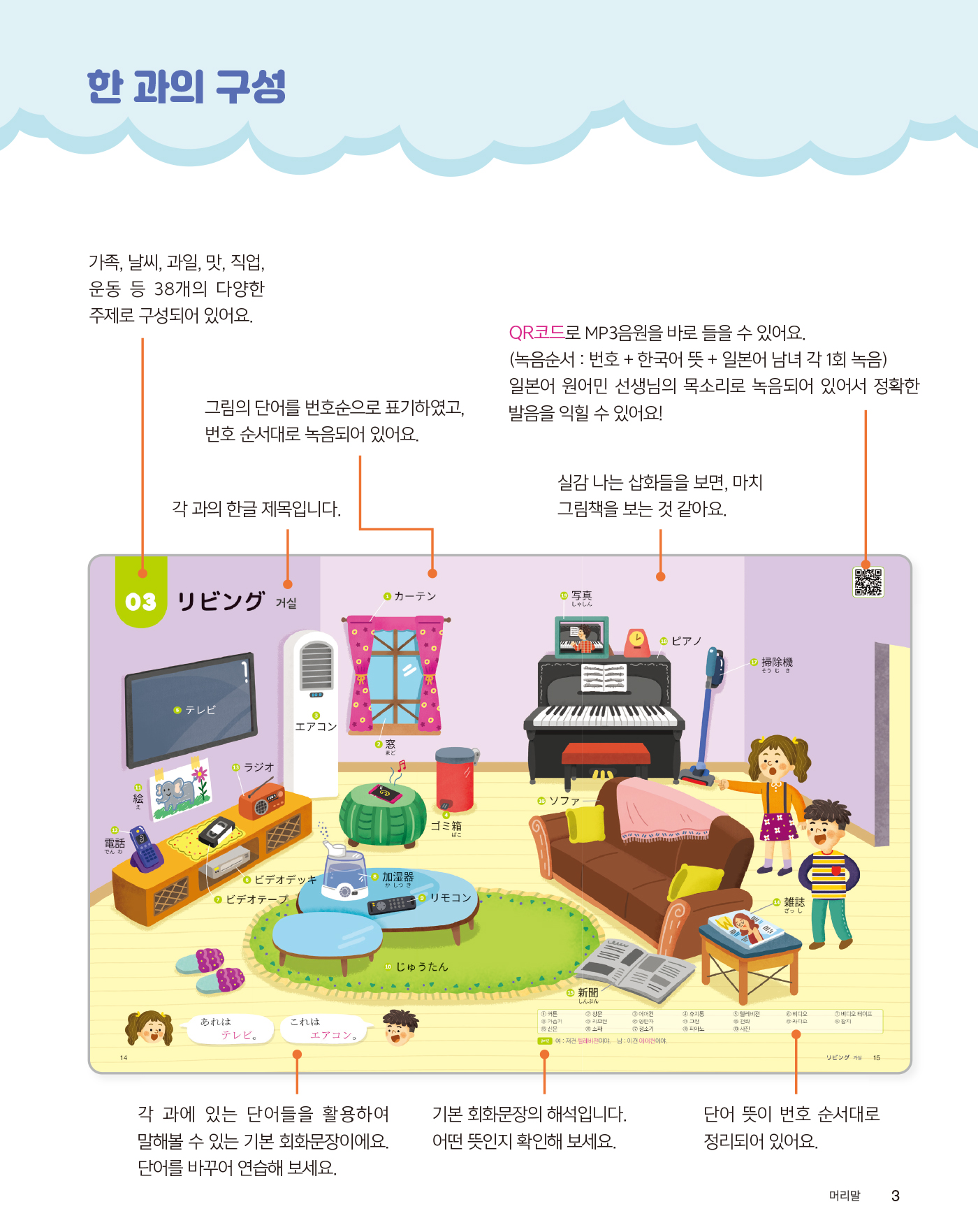 New 보고 듣고 따라하는 그림 일본어 단어(개정판 · 음원QR코드)